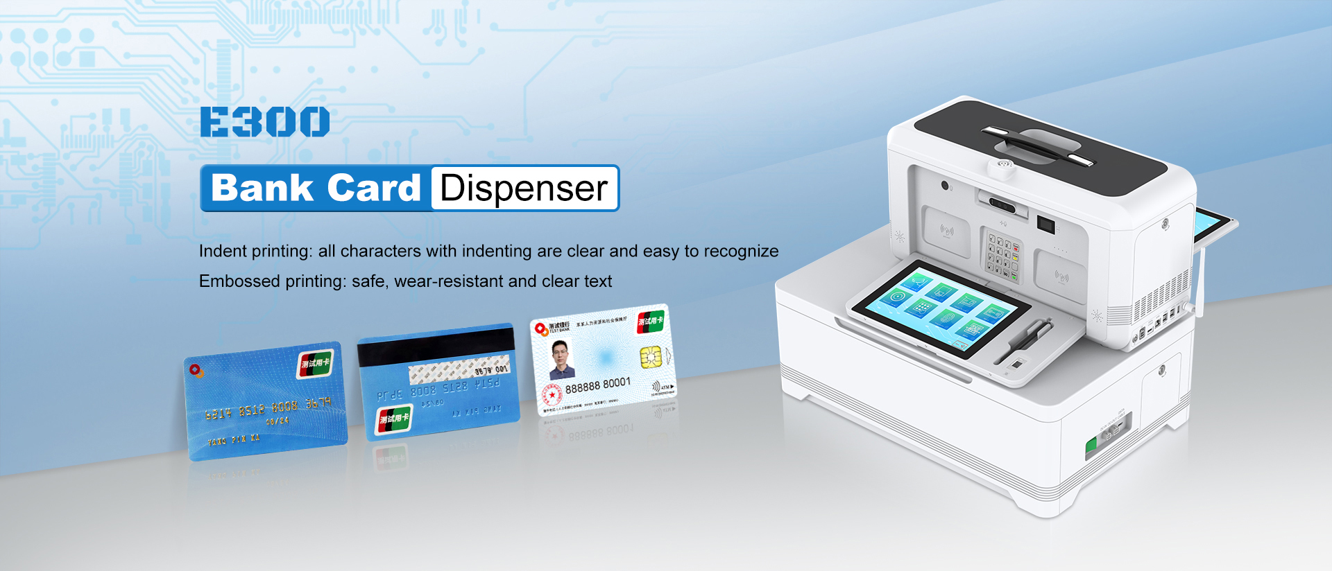 E300 Portable Card Dispenser