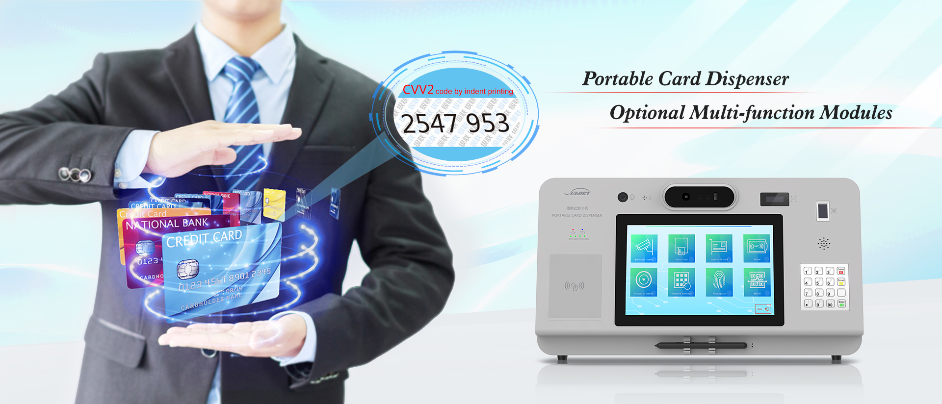 E80A Portable Card Dispenser